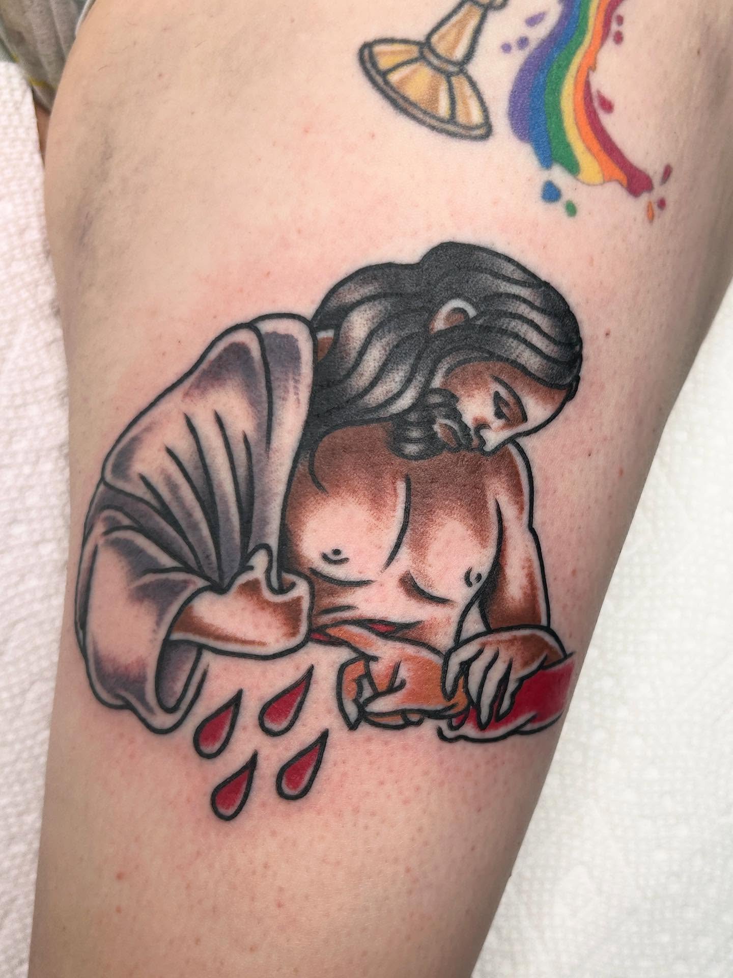 Tattoo by @sun.pokes_ — black_and_grey