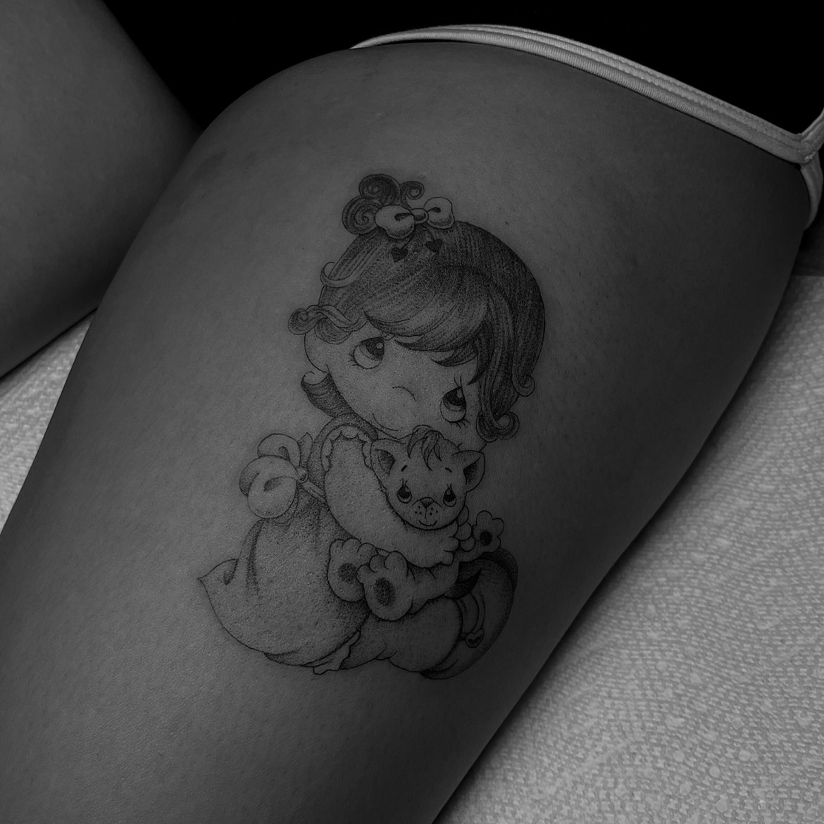 Tattoo by @ashleyworldpeace — black_and_grey