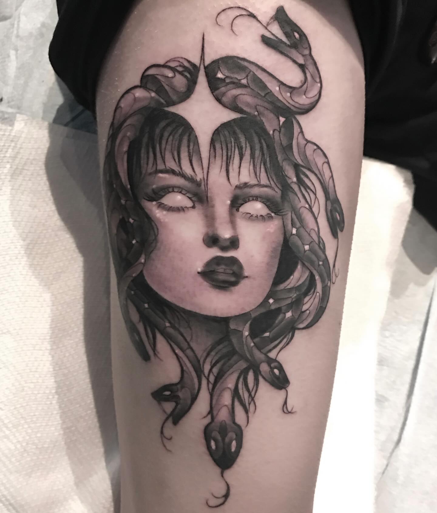 Tattoo by @heathersyvilla — black_and_grey, realism