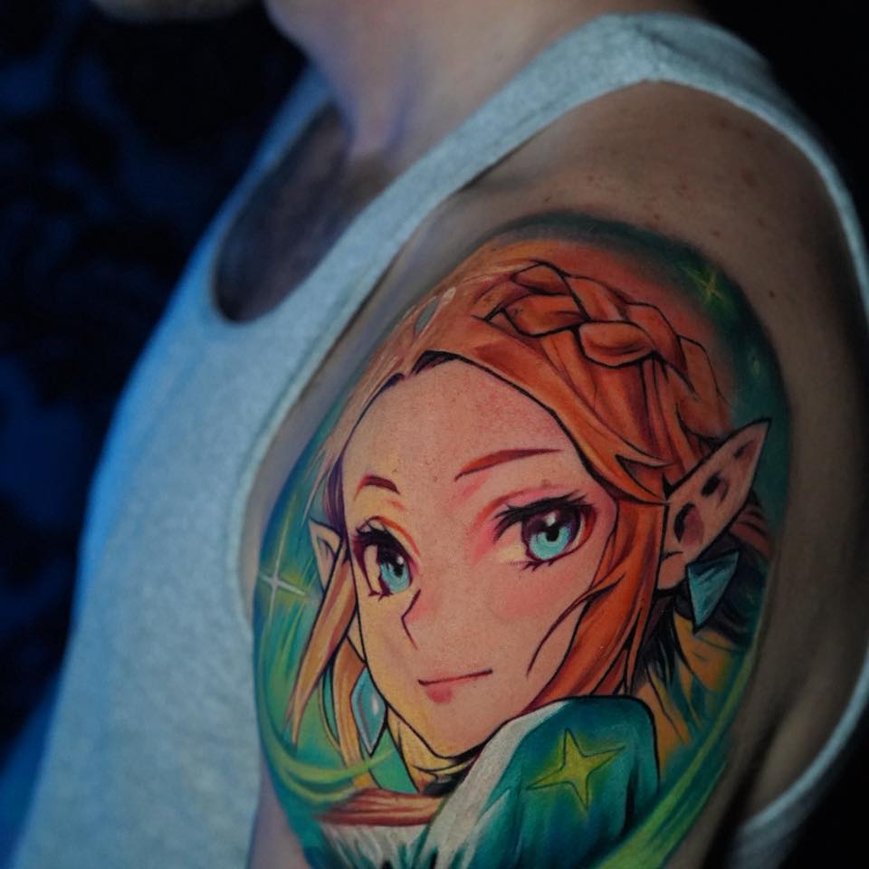 Tattoo by @johnnyc.ink — anime