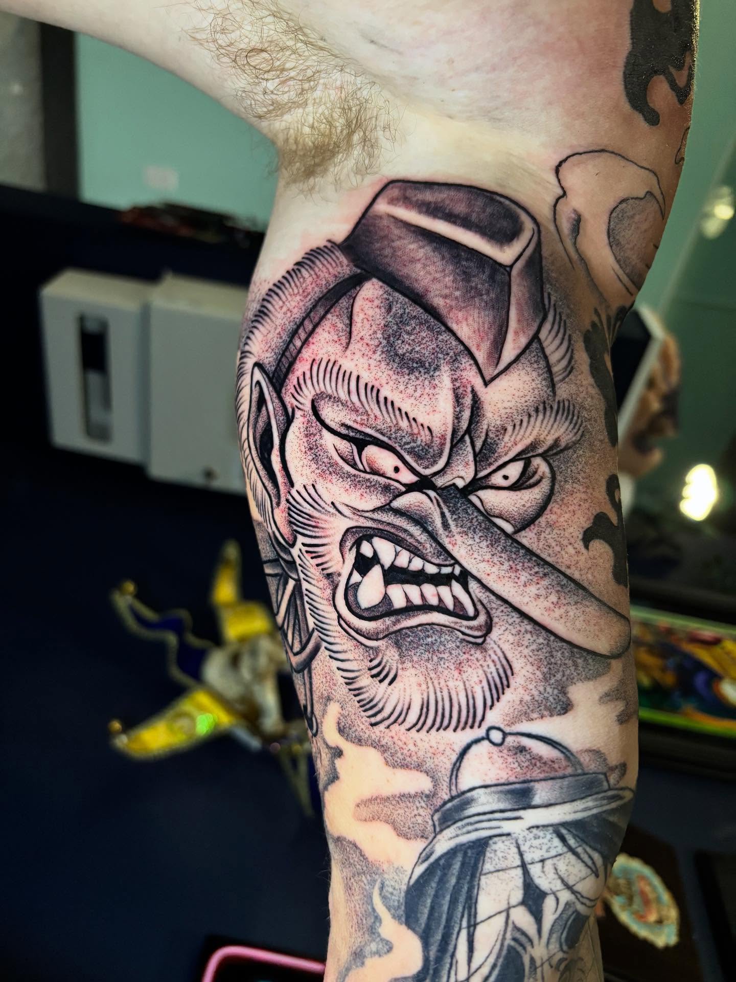 Tattoo by @tatt2dennis — american_traditional, dark_realism