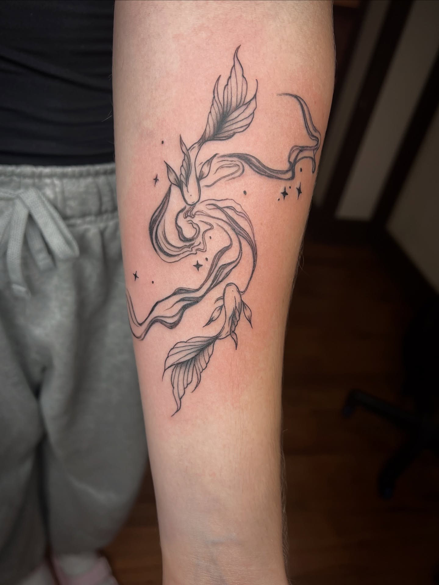 Tattoo by @divagirl_superstar — black_and_grey, dotwork