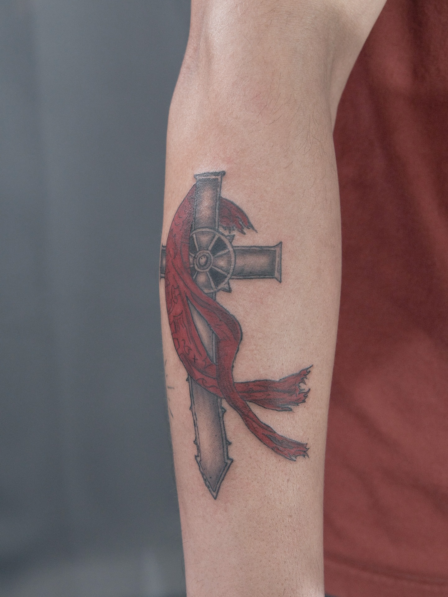 Tattoo by @wild_waves_ink — black_and_grey
