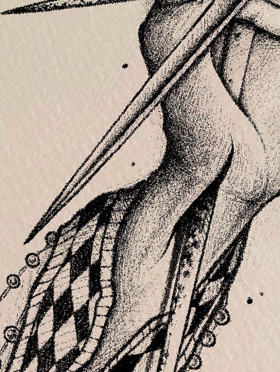 Tattoo by @bunche_tattoo — dotwork