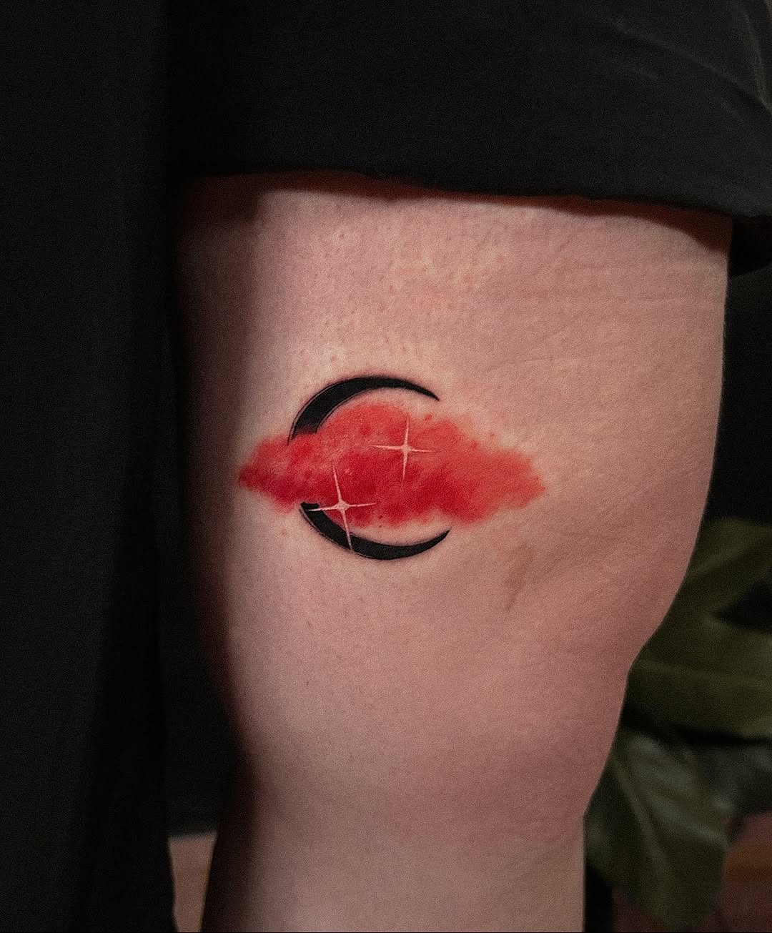 Tattoo by @marina_tats — blackwork, watercolor