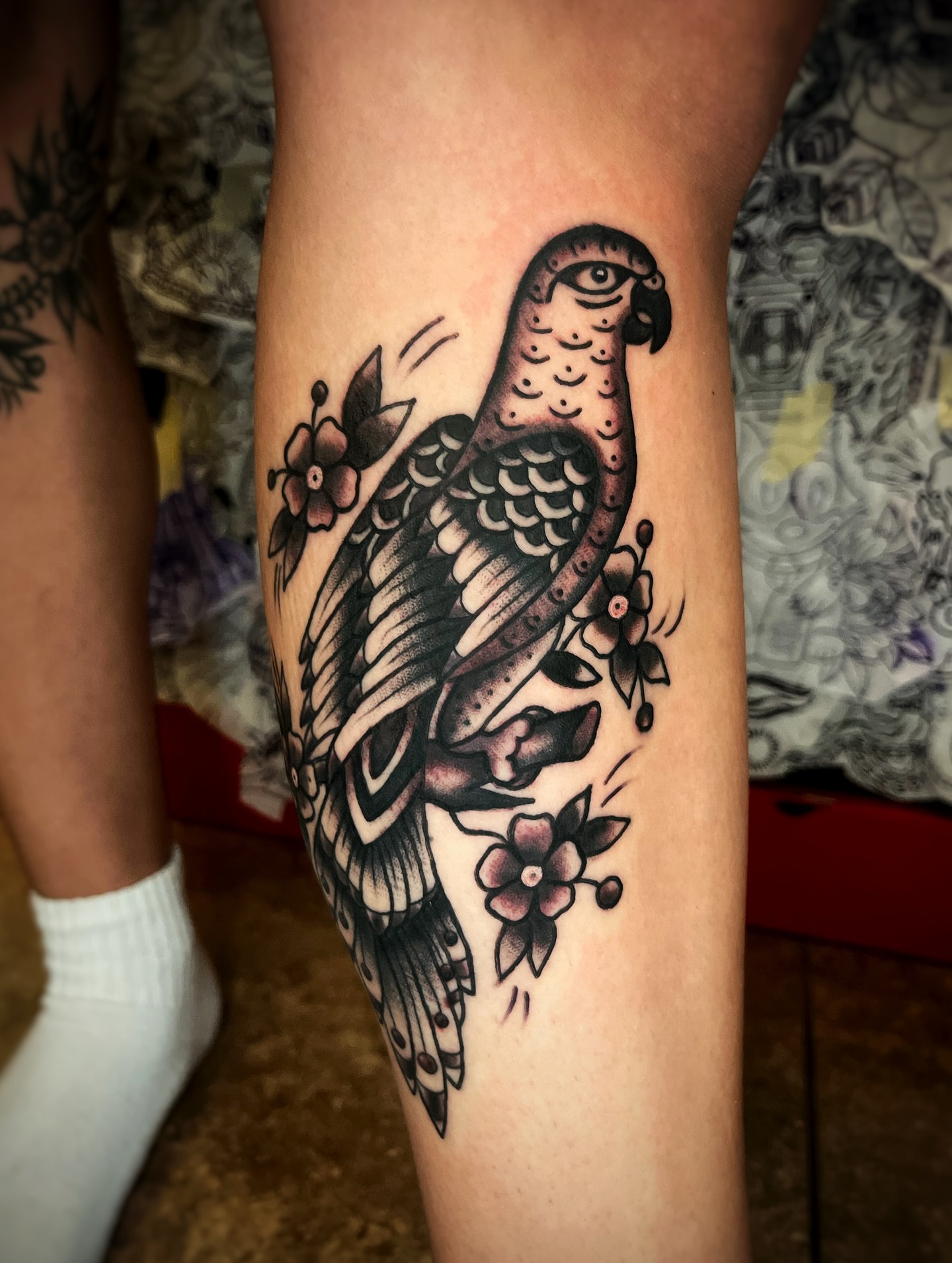 Tattoo by @gilly_gonzo — american_traditional, black_and_grey
