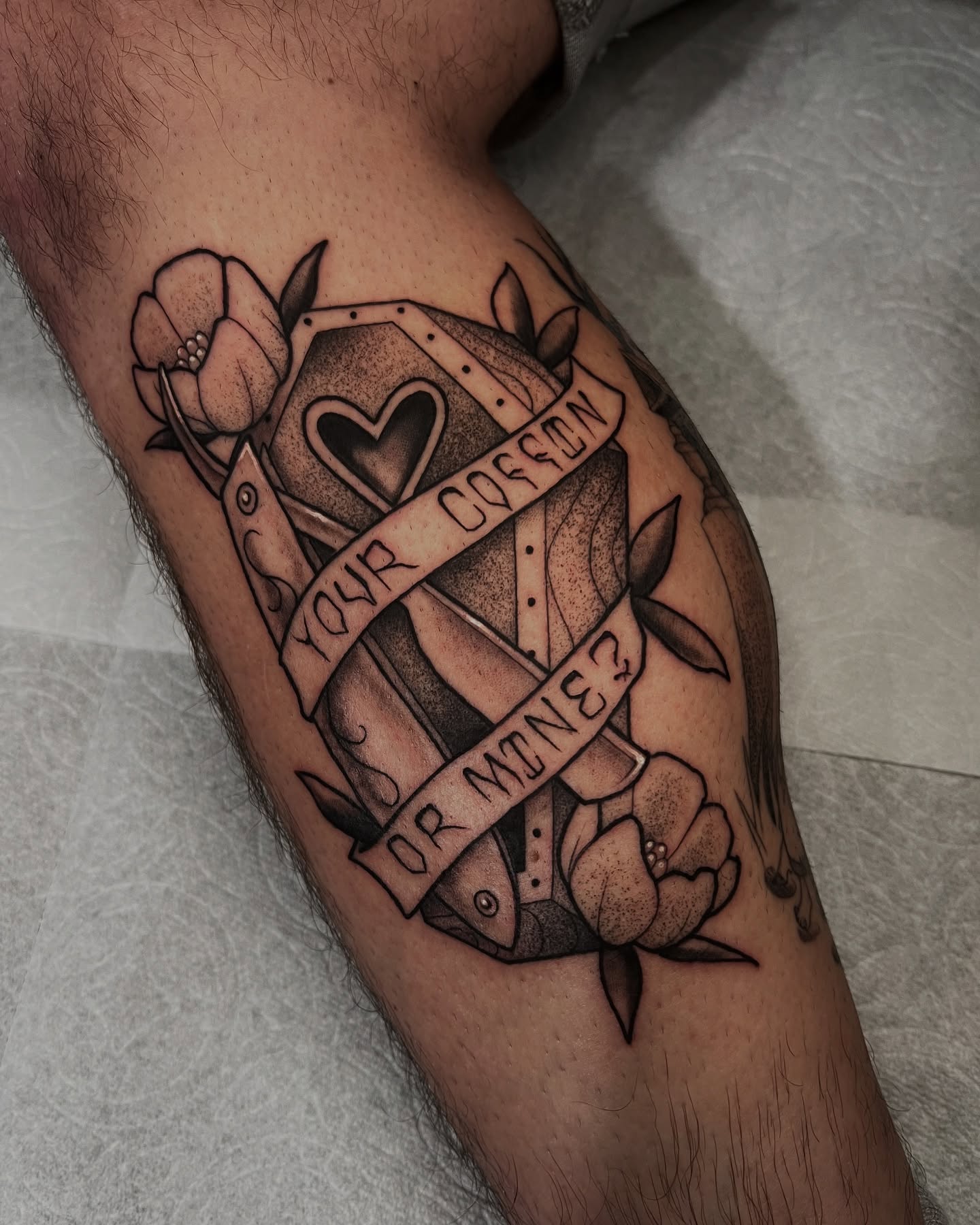 Tattoo by @lordovflies — american_traditional, black_and_grey