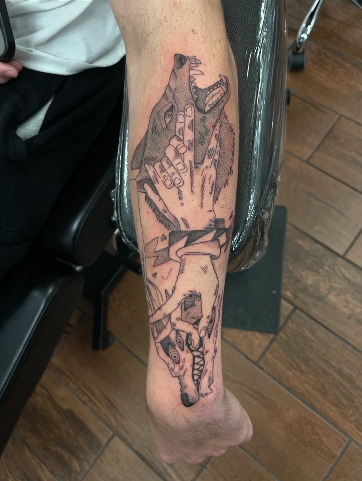 Tattoo by @dom.tattoos β black_and_grey