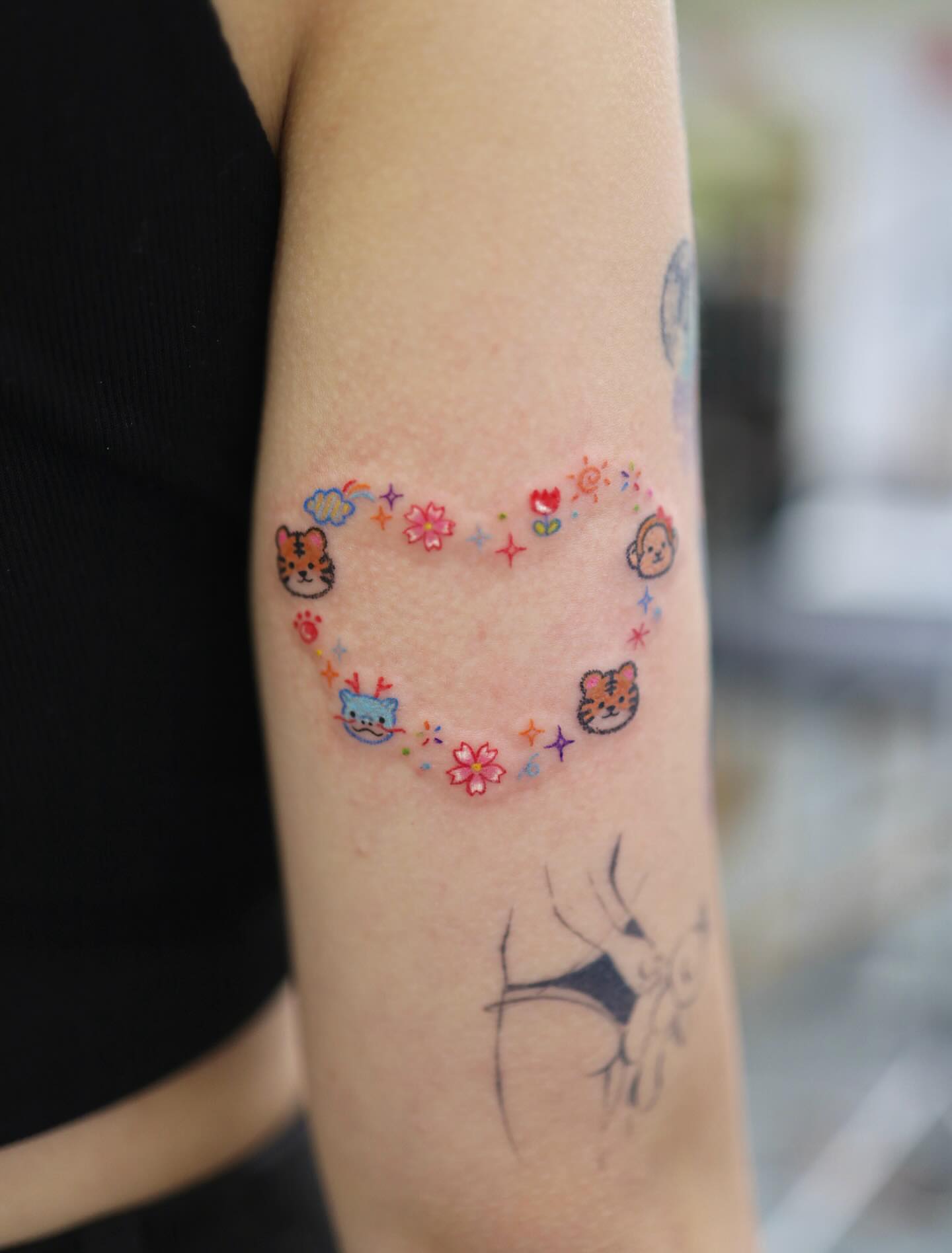 Tattoo by @kettle_tats โ dotwork, anime