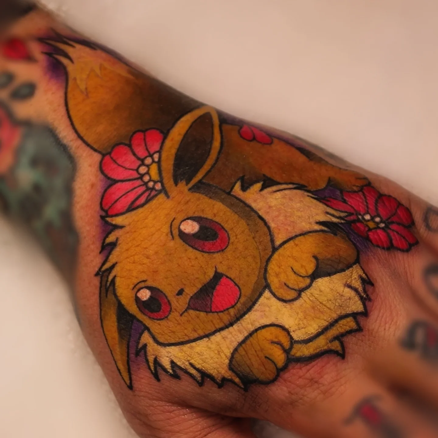 Tattoo by @therealinnerlip — anime