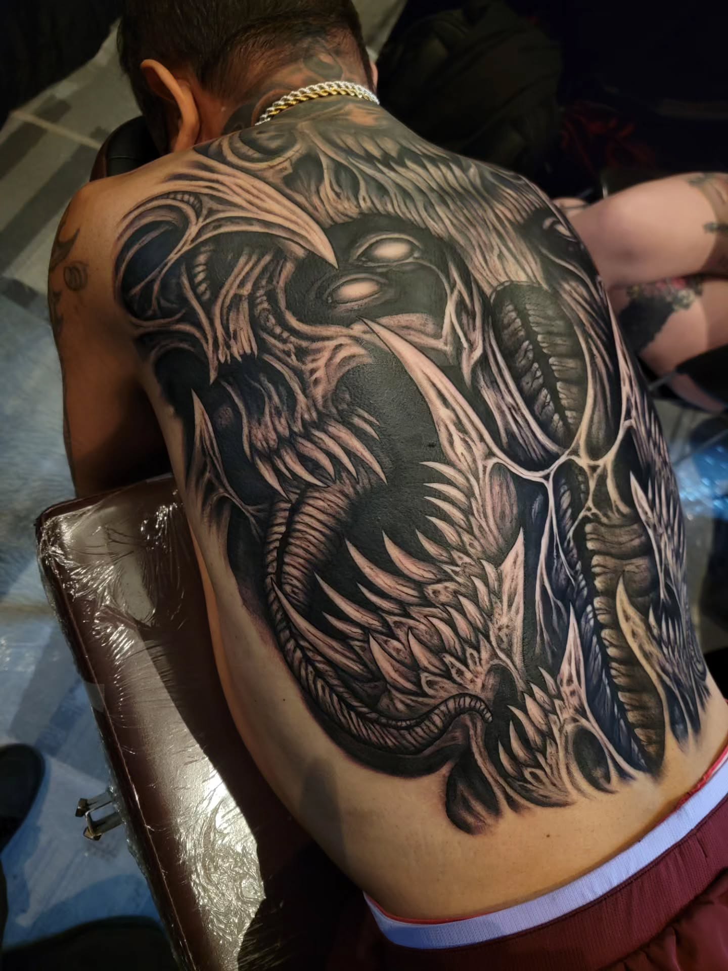 Tattoo by @necronomiconnor — black_and_grey, realism