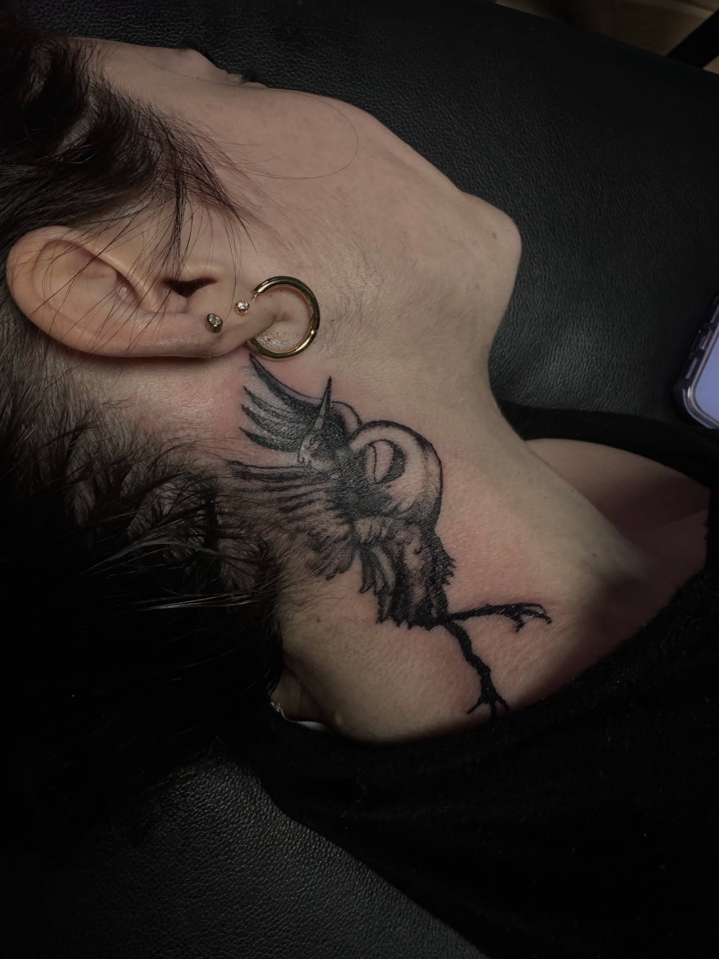 Tattoo by @sassafrastats — black_and_grey