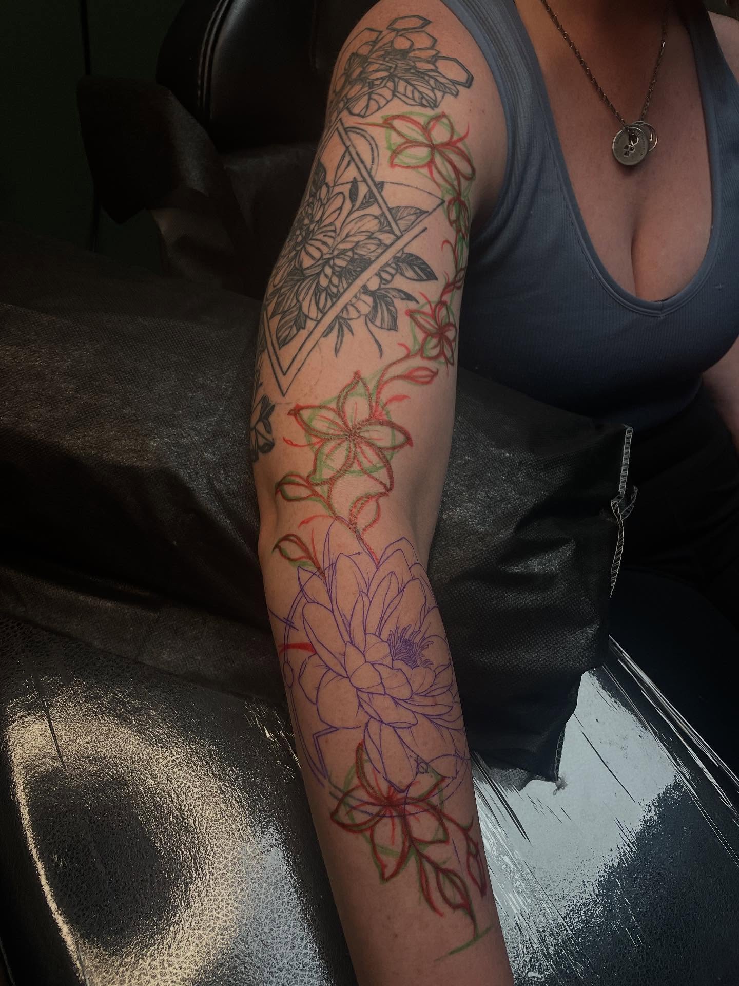 Tattoo by @new_erah_design — neo_traditional, dotwork