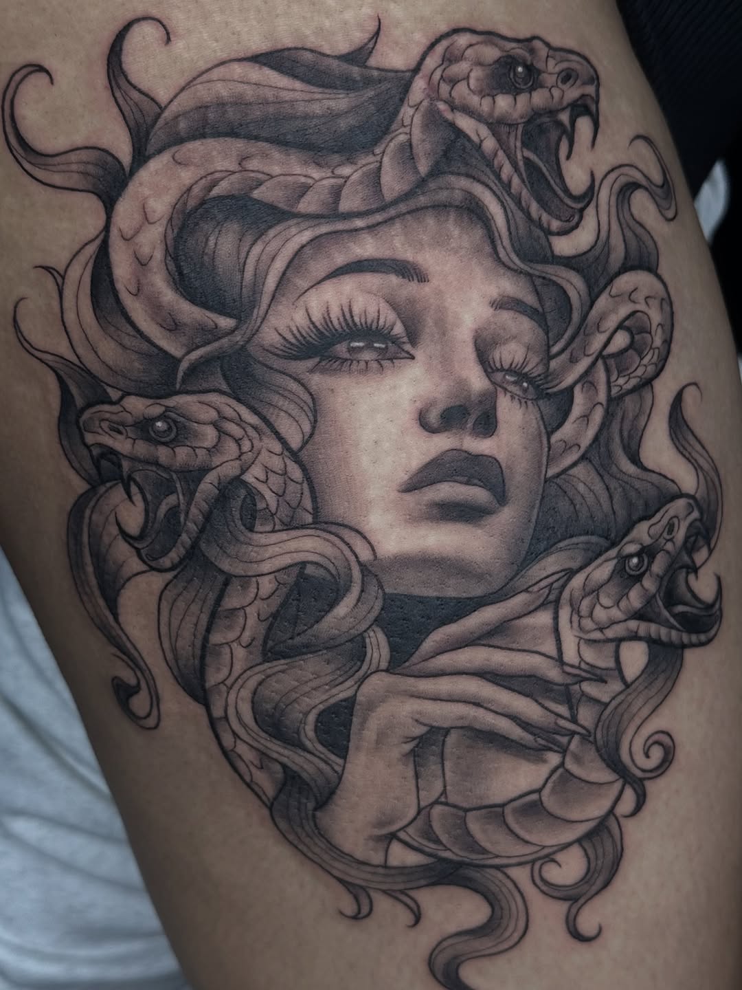 Tattoo by @tinys.tattoos — black_and_grey, realism