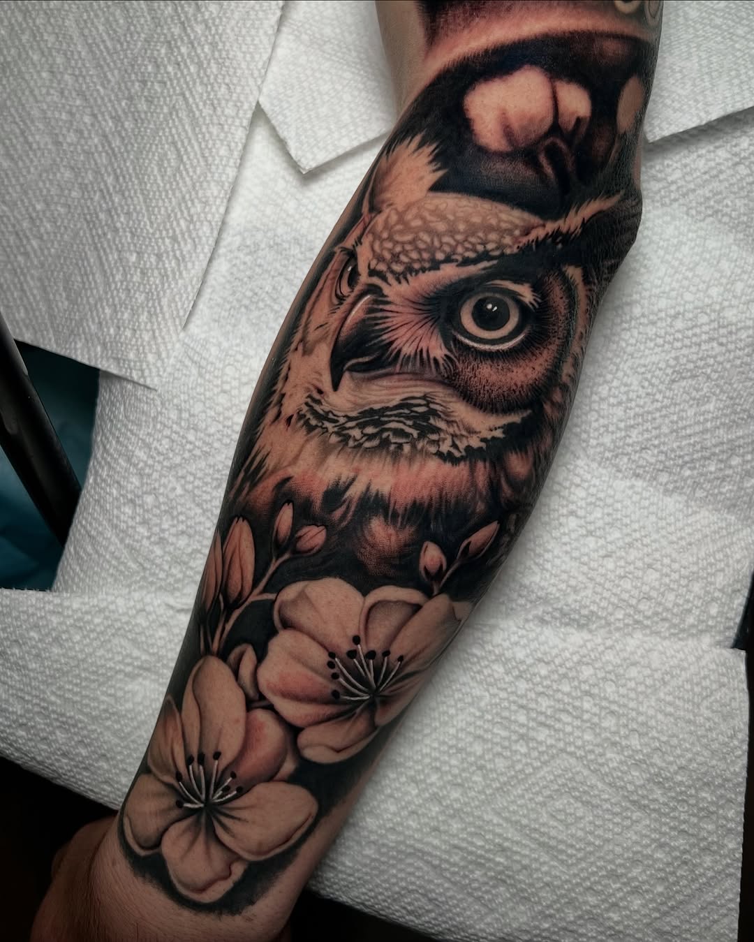 Tattoo by @nickmtattoos โ realism, black_and_grey