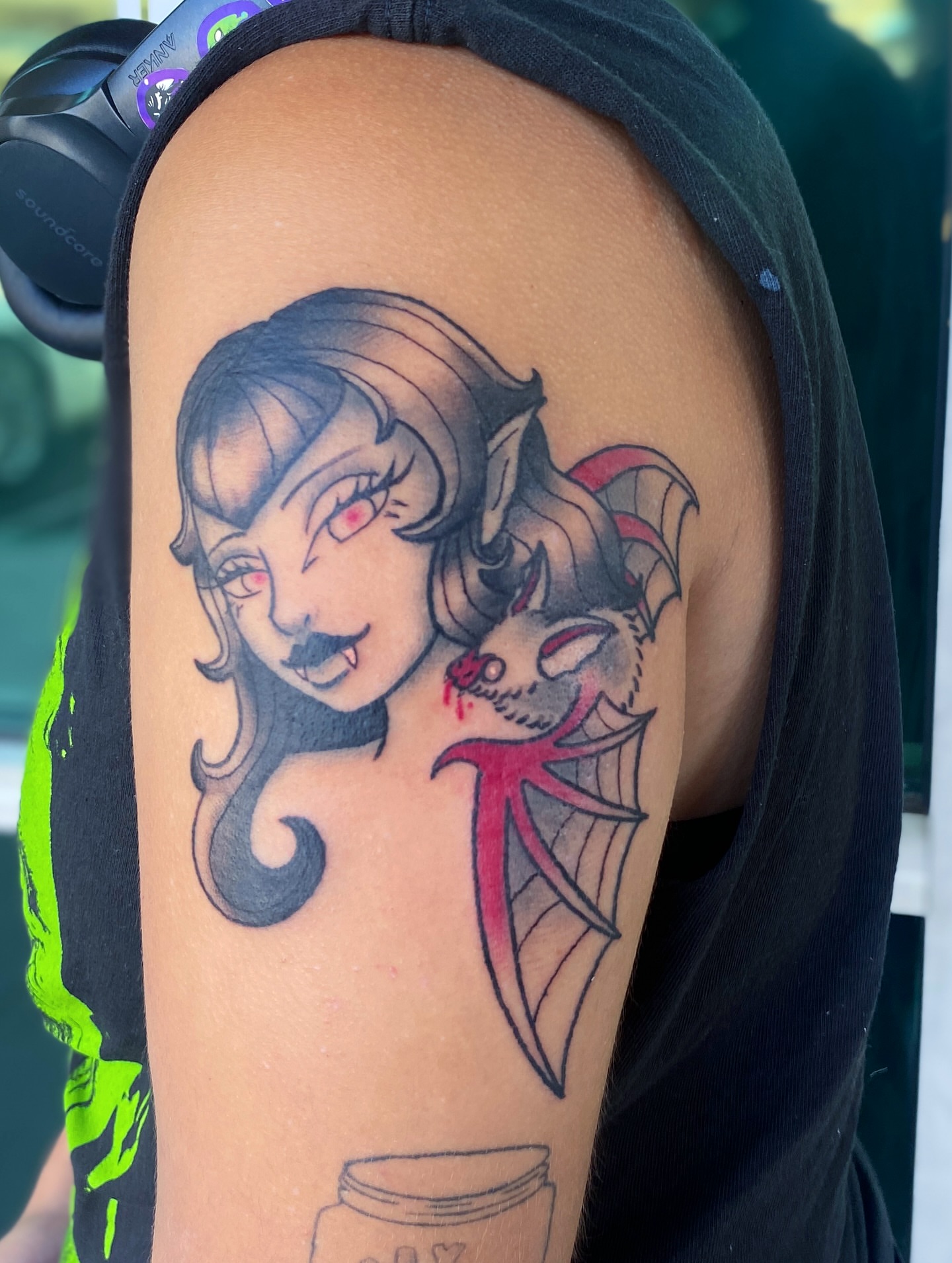 Tattoo by @elliotjayetattoos — american_traditional, dotwork