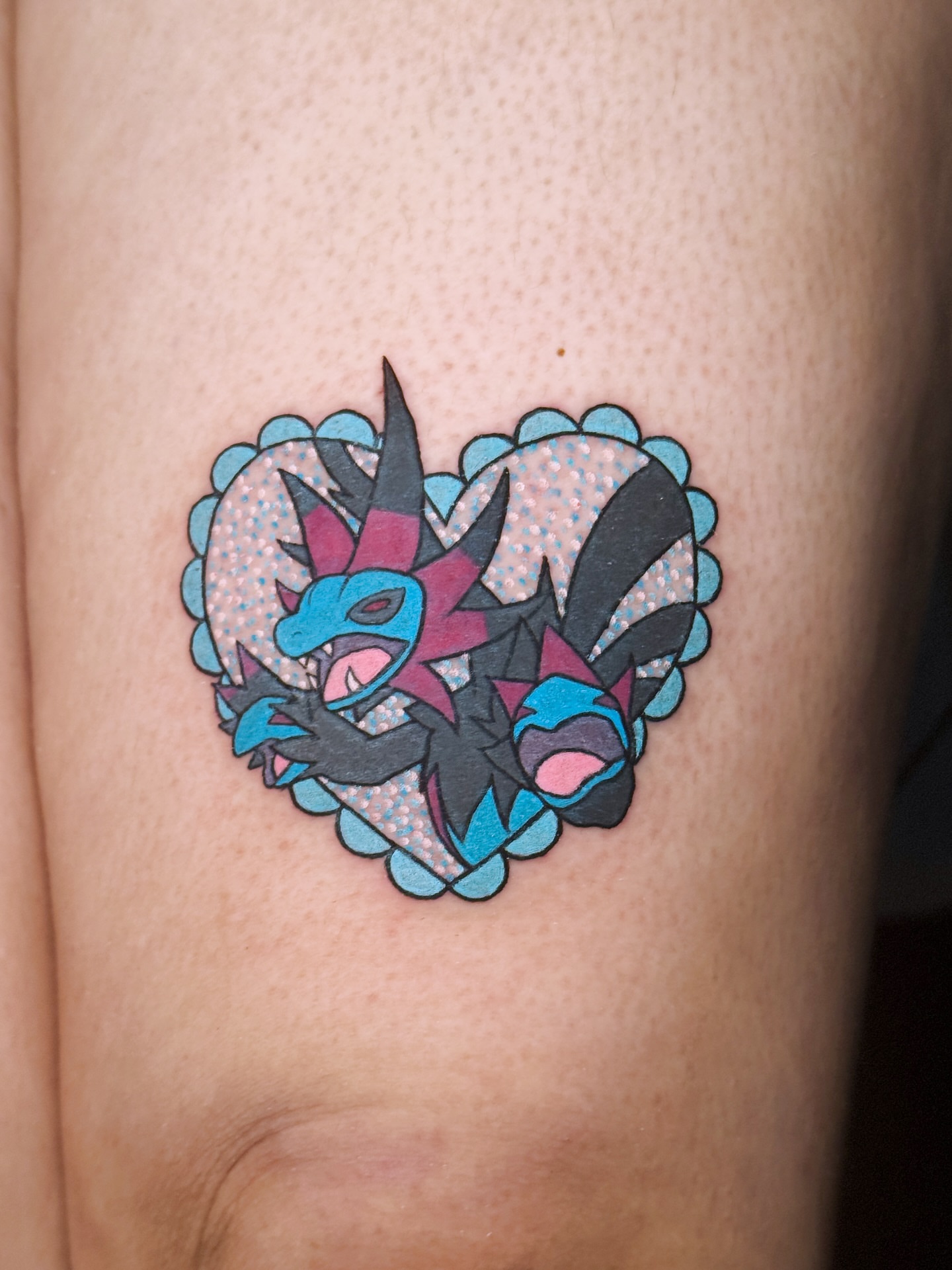 Tattoo by @umbra.inks — geometric, dotwork