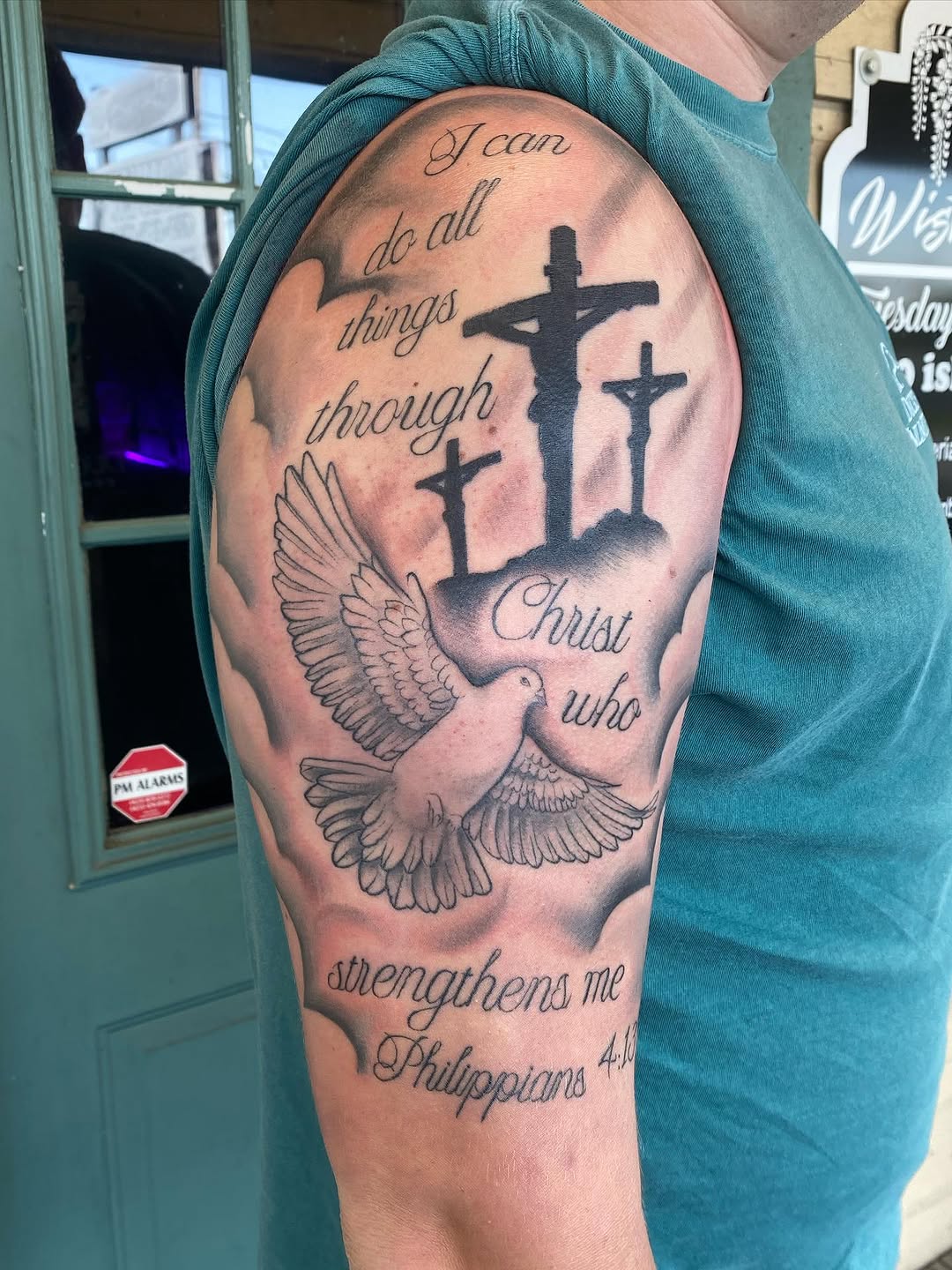 Tattoo by @tatsbyalexandra — black_and_grey, lettering_script