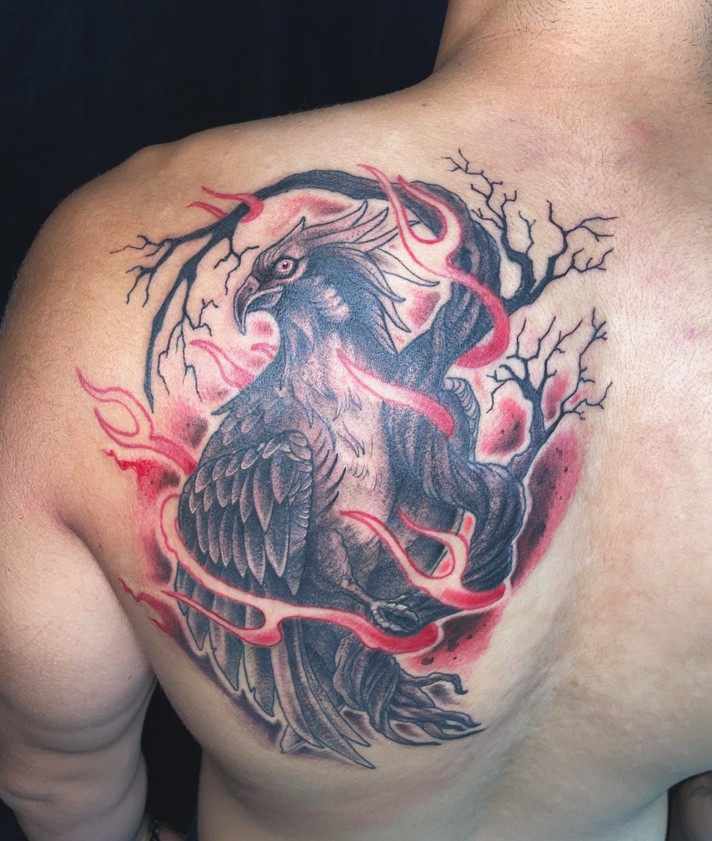 Eagle realism tattoo on the chest by Will McCoy (Tattooist), Murray, Utah