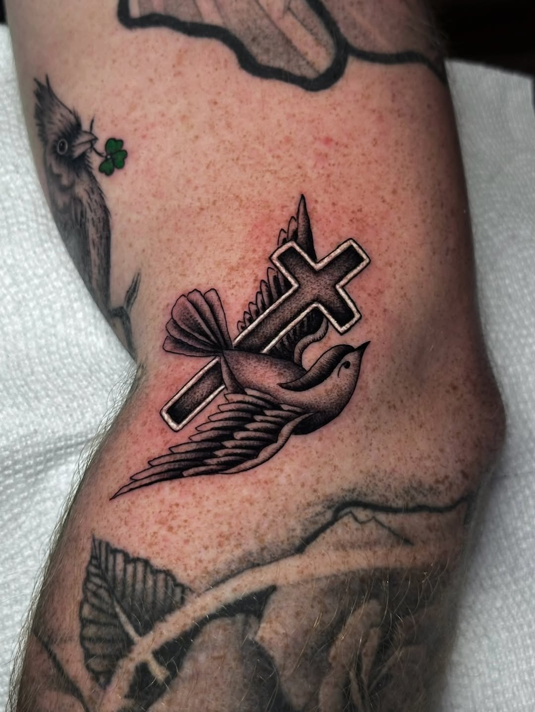 Tattoo by @matthewthomastattoo — black_and_grey, realism