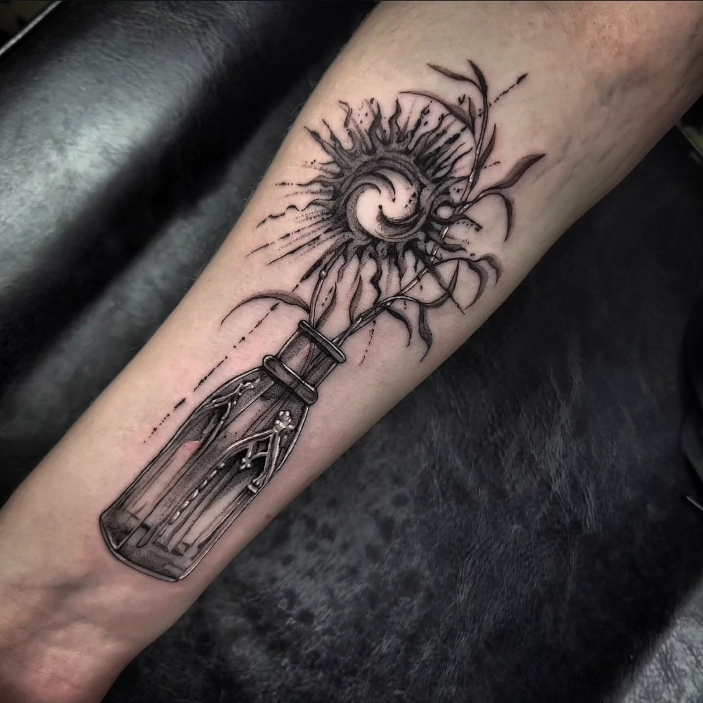 Tattoo by @brightboneink — black_and_grey, realism