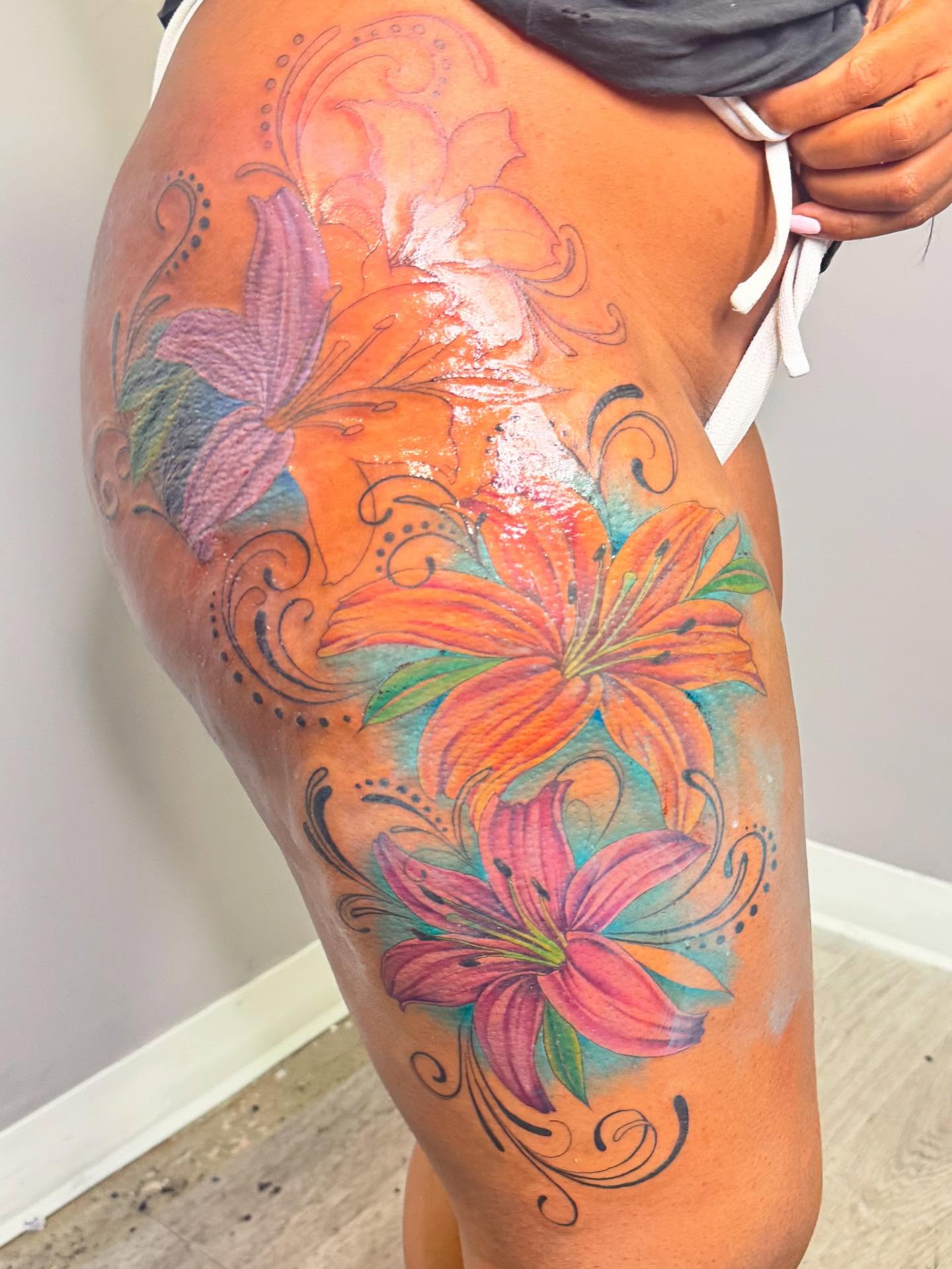 Tattoo by @tattedbytrinn — watercolor