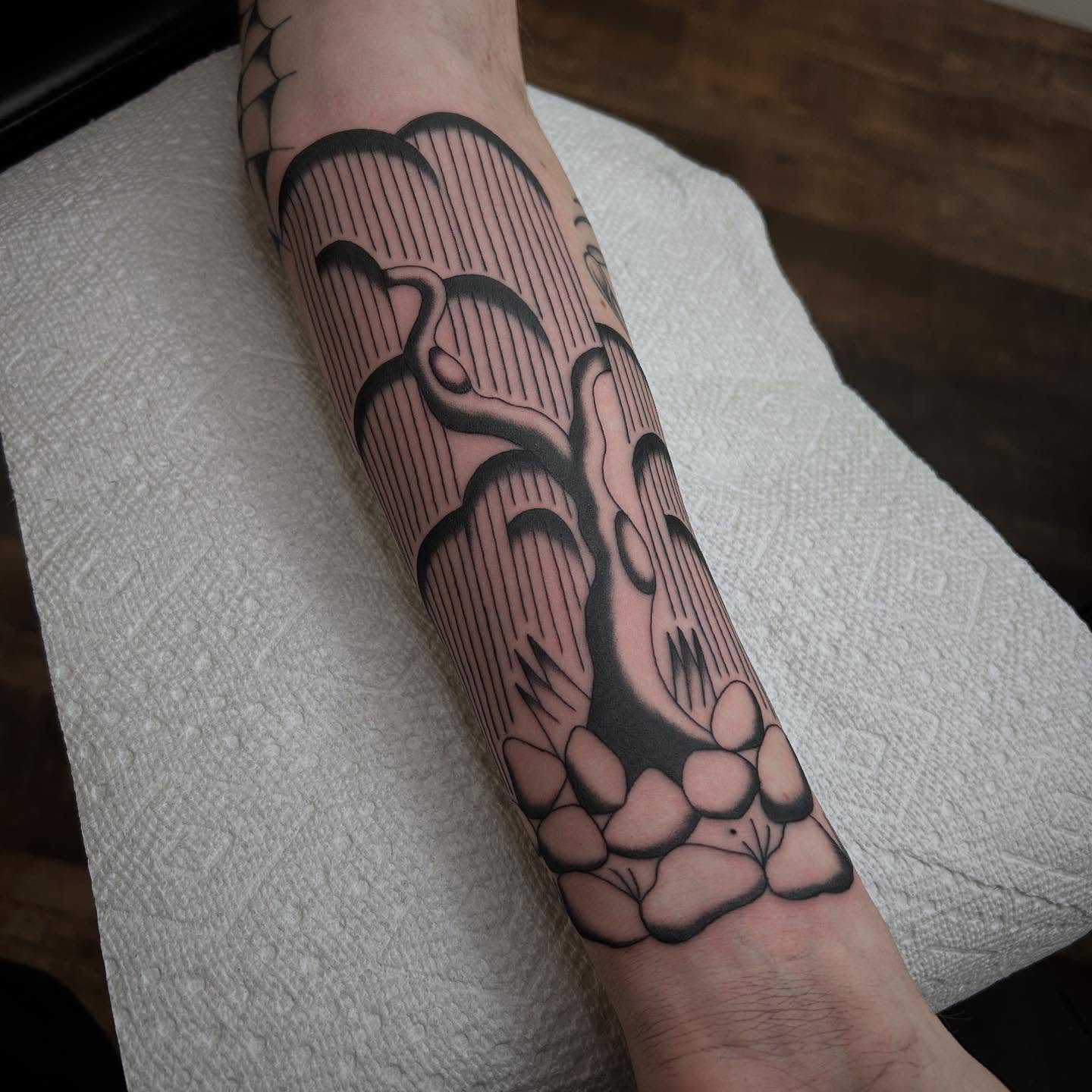 Tattoo by @moosetattooer β black_and_grey