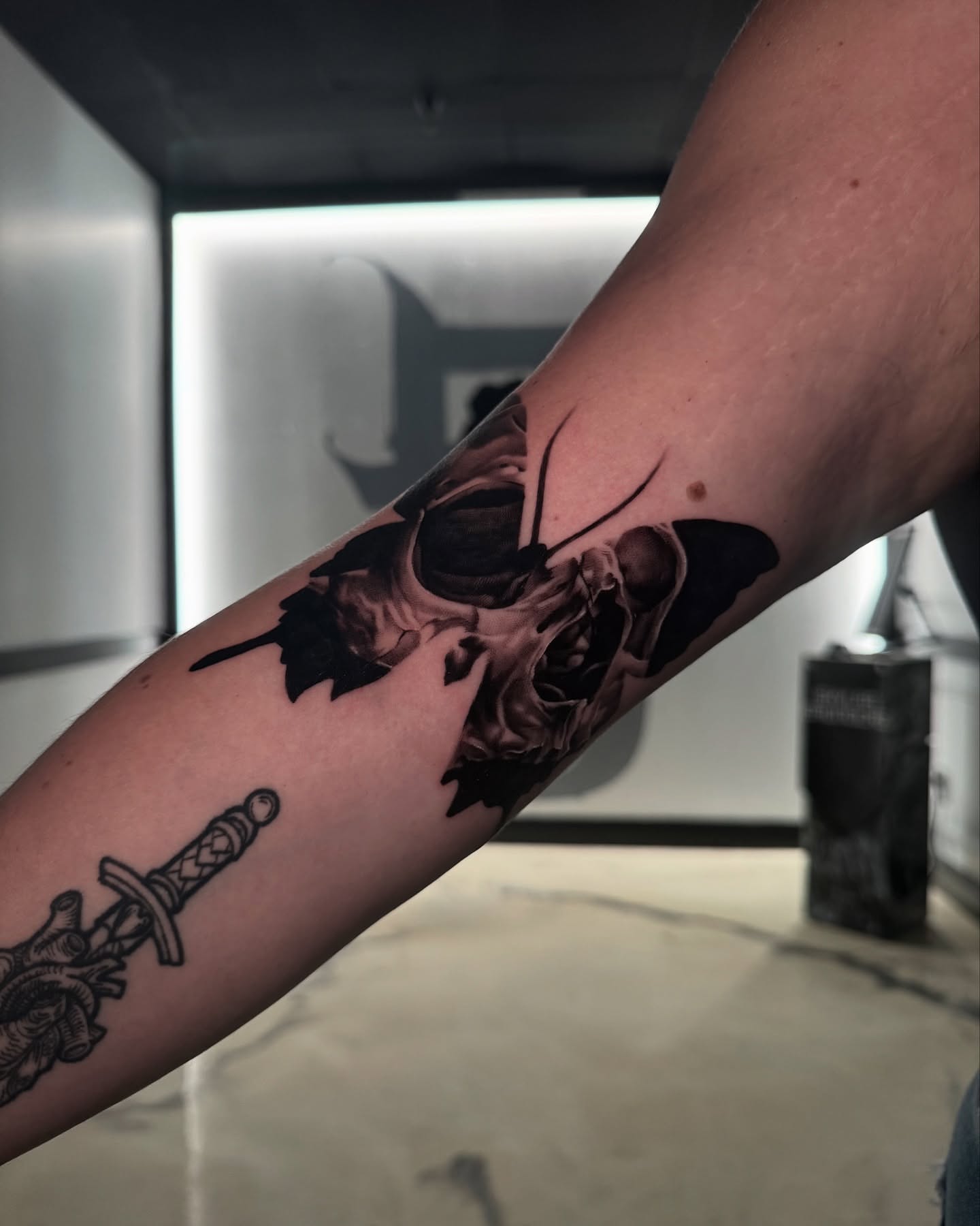 Tattoo by @inkedannarchy — black_and_grey, realism
