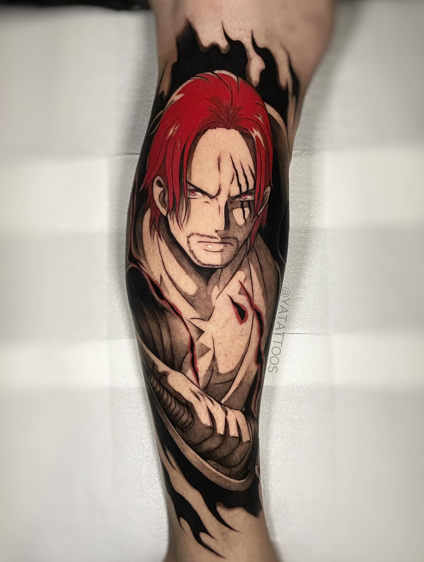 Tattoo by @yatattoos — realism, anime