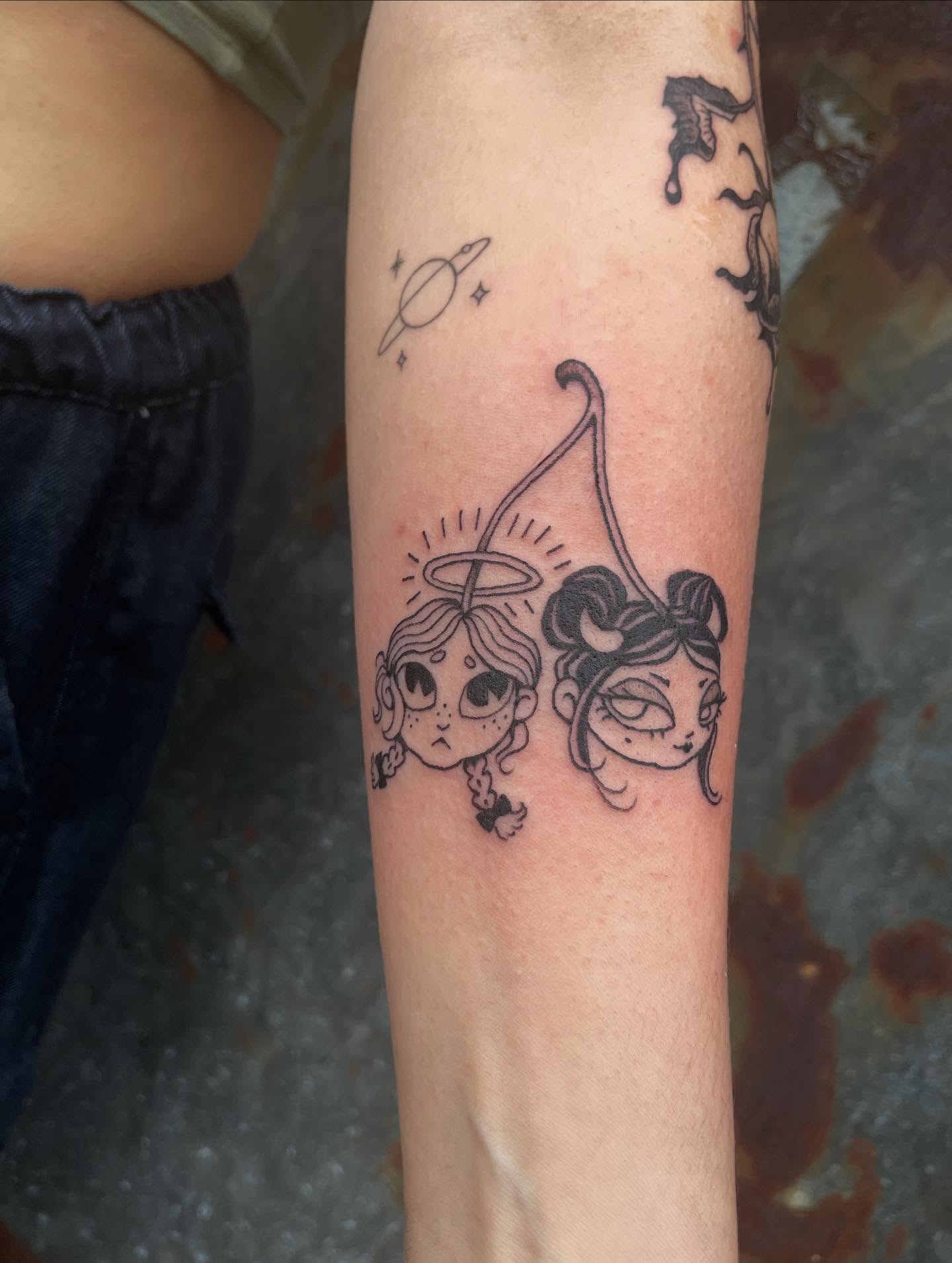 Tattoo by @forever.scabs — black_and_grey