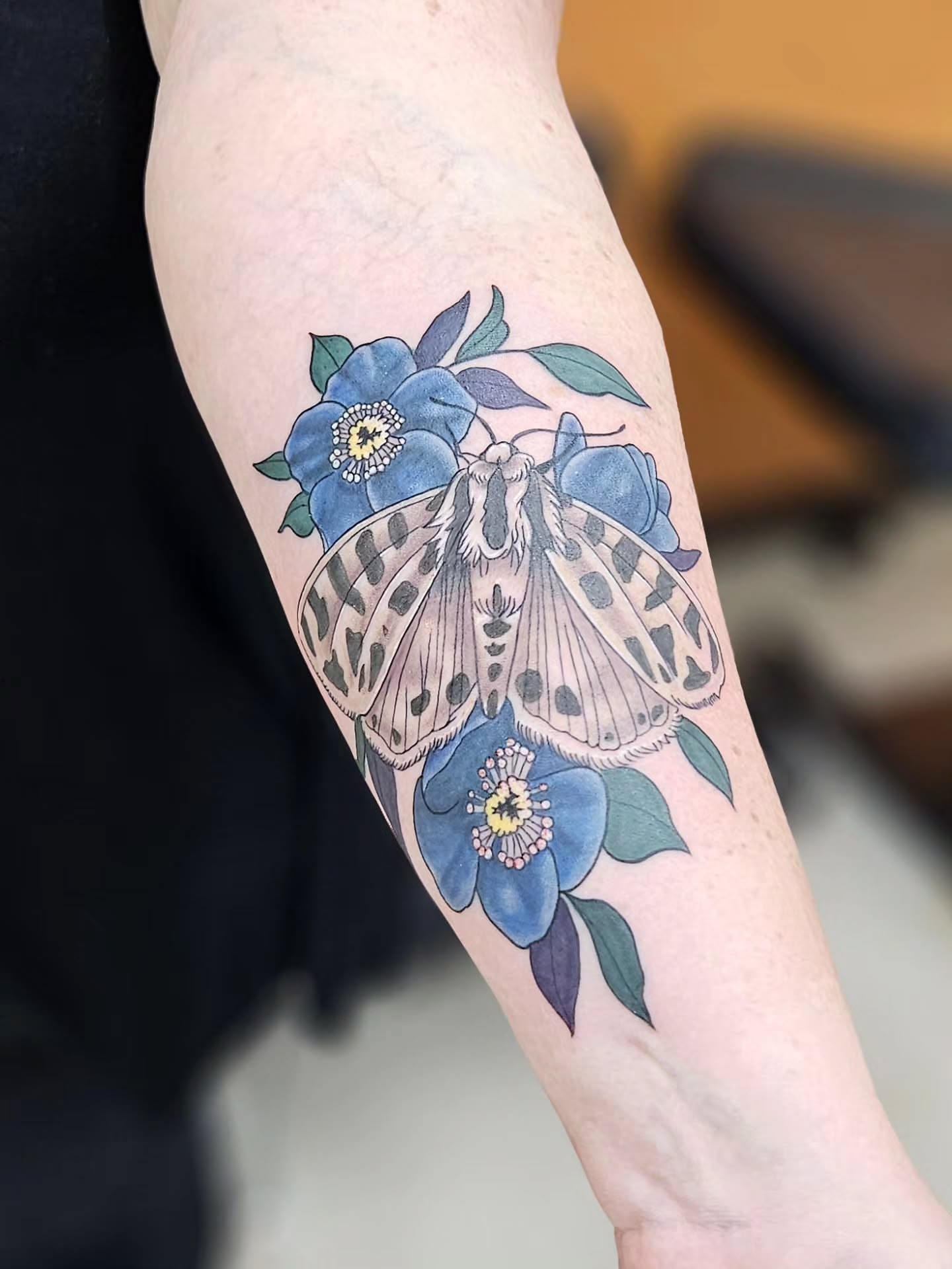 Tattoo by @jordanna_pearl — realism, dotwork