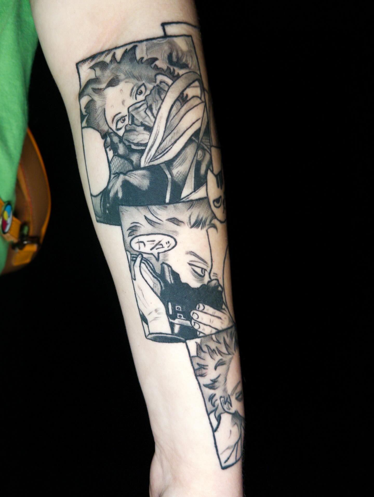 Tattoo by @bigbonedgnome — black_and_grey