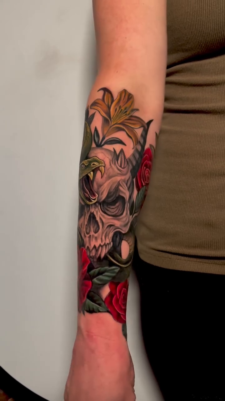 Tattoo by @crimzonmoon_ — neo_traditional, realism