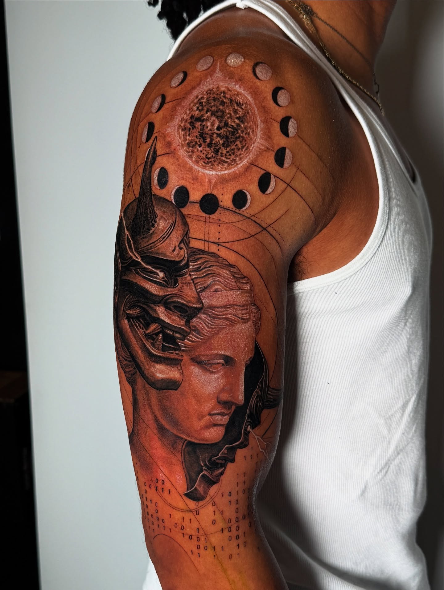 Tattoo by @everonwardink — realism, dotwork