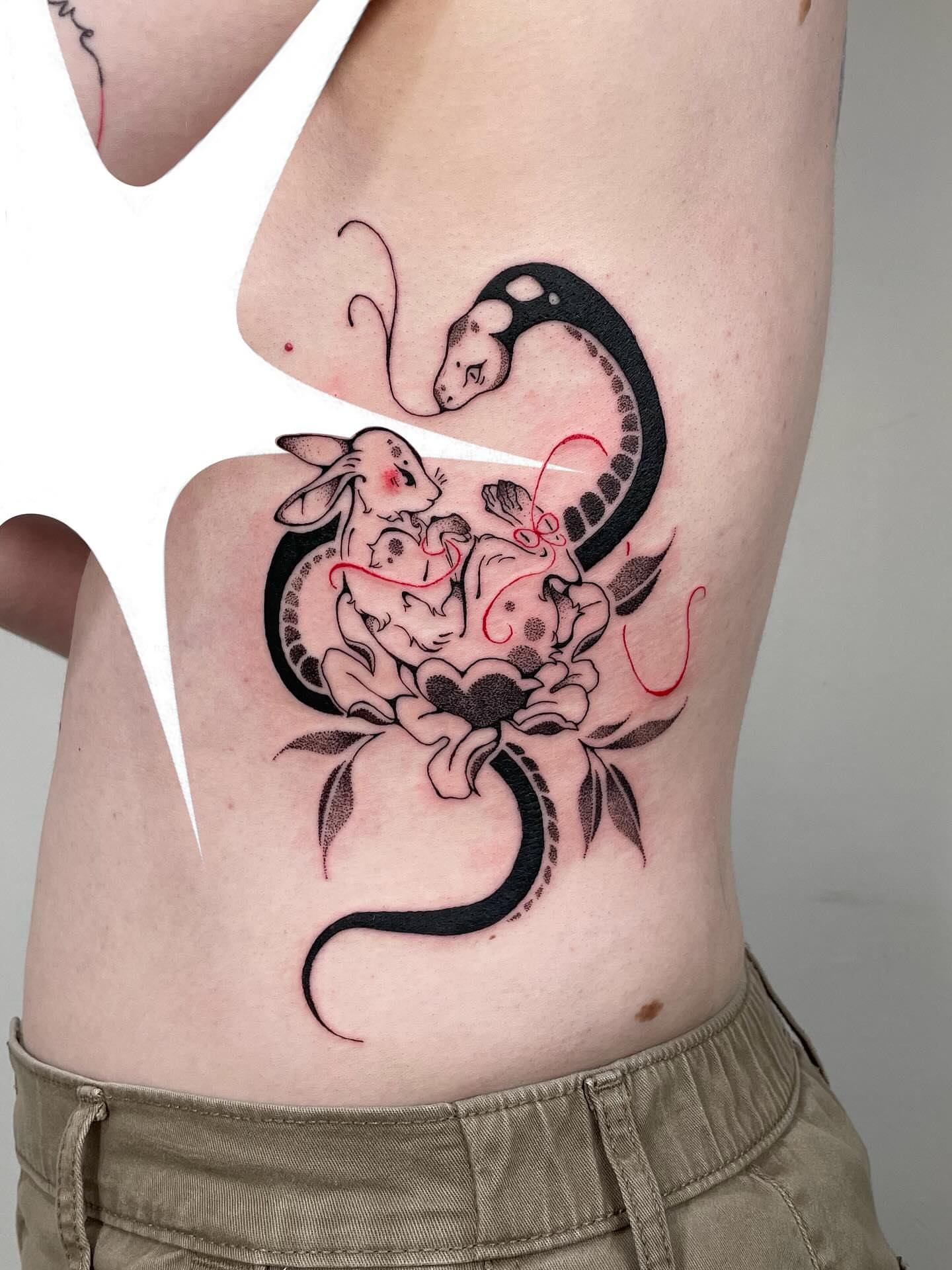Tattoo by @gloomtimes — black_and_grey, realism