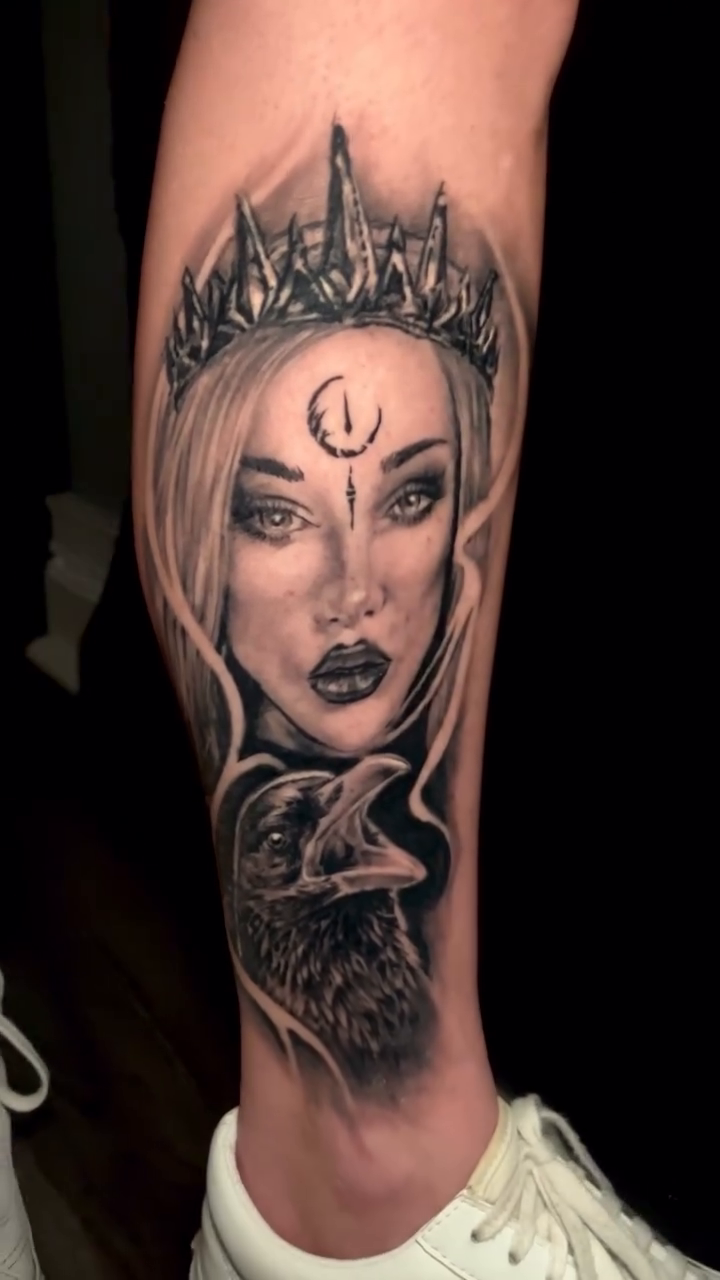 Tattoo by @gustavo.bulldogtattoo — realism, black_and_grey