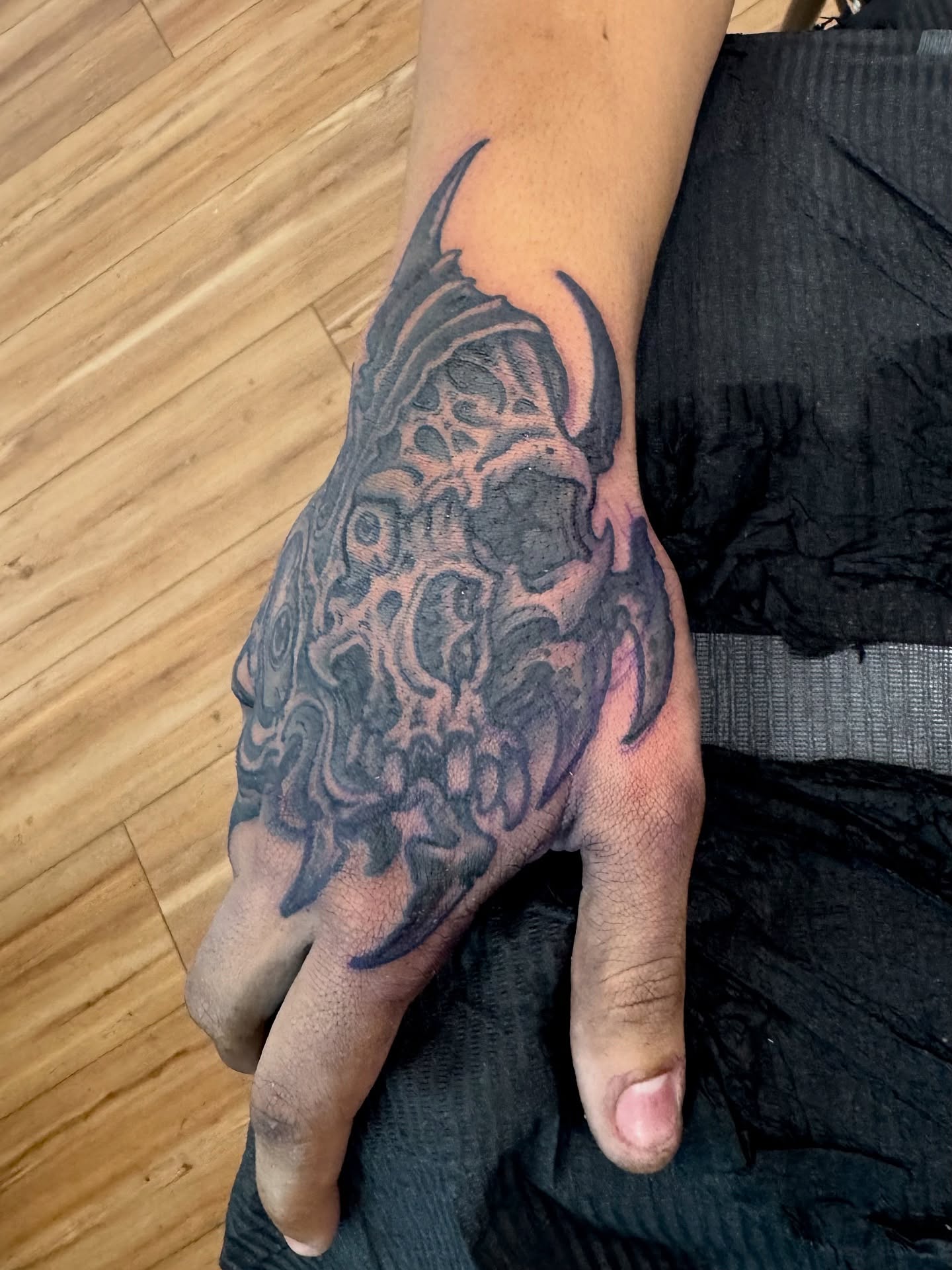 Tattoo by @brian_dicola_tattoos — black_and_grey, geometric