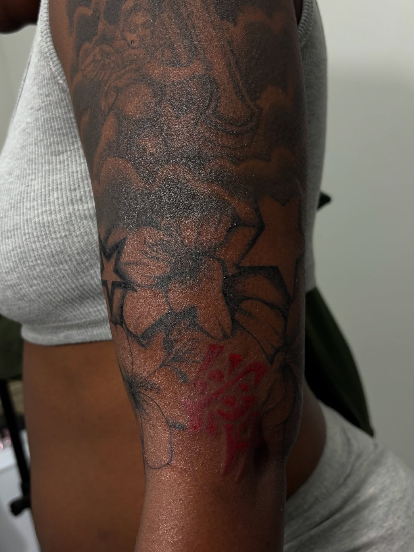 Tattoo by @skorpioink — black_and_grey