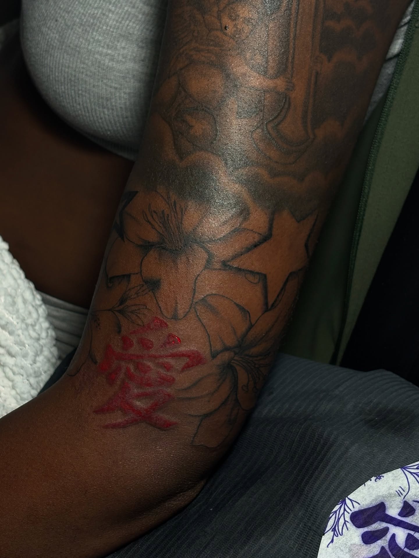 Tattoo by @skorpioink — black_and_grey