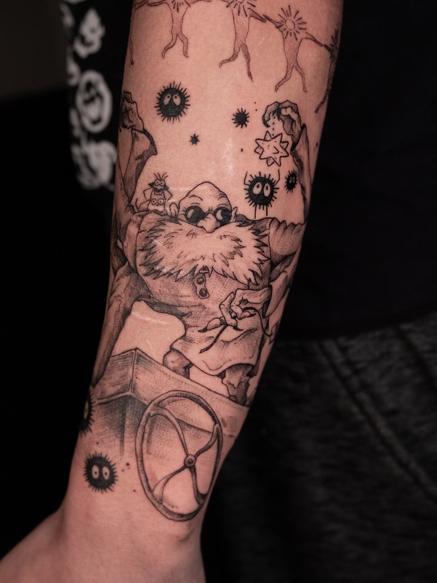The lorax realism tattoo on the forearm by Renee (Koi) Vance