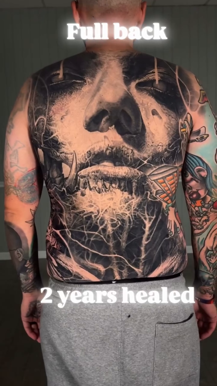 Tattoo by @robbylatos — realism, black_and_grey