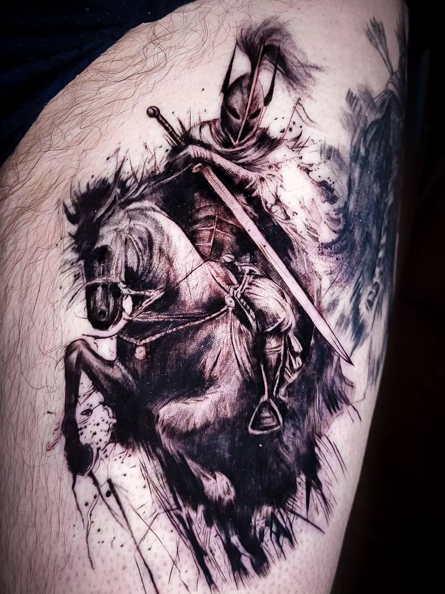 Tattoo by @tatsbyjesse — black_and_grey, realism