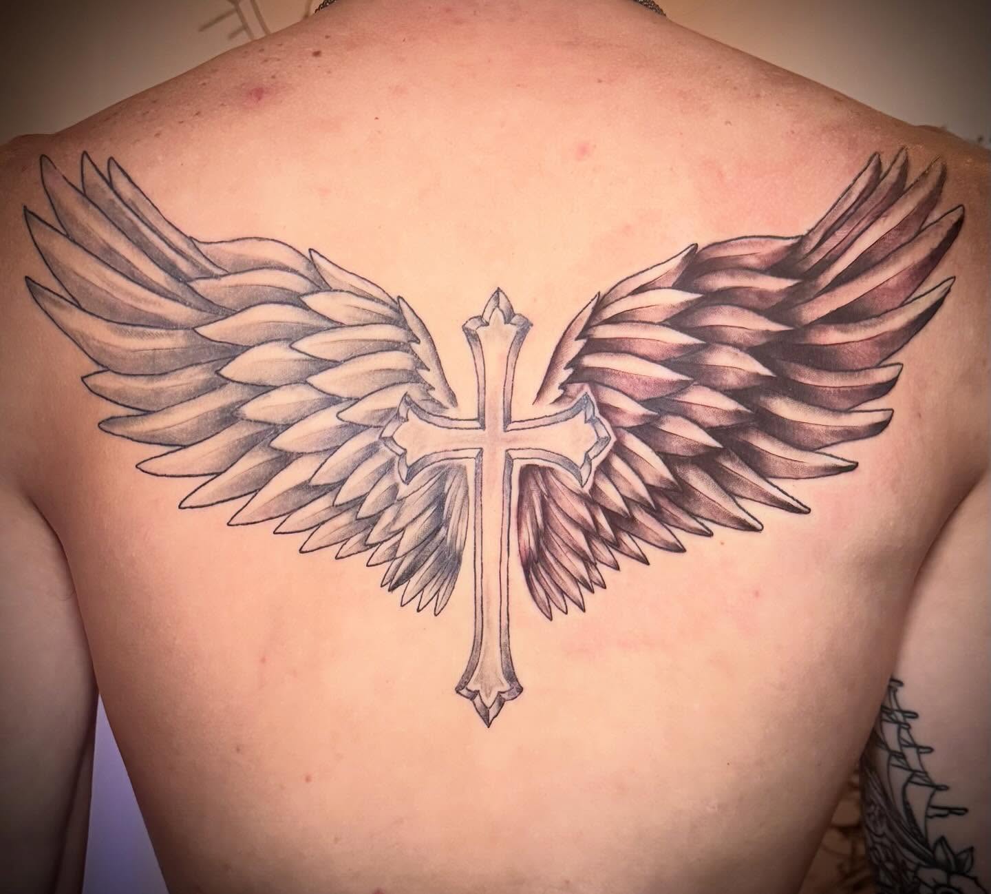 Tattoo by @luckyseventattoos — black_and_grey