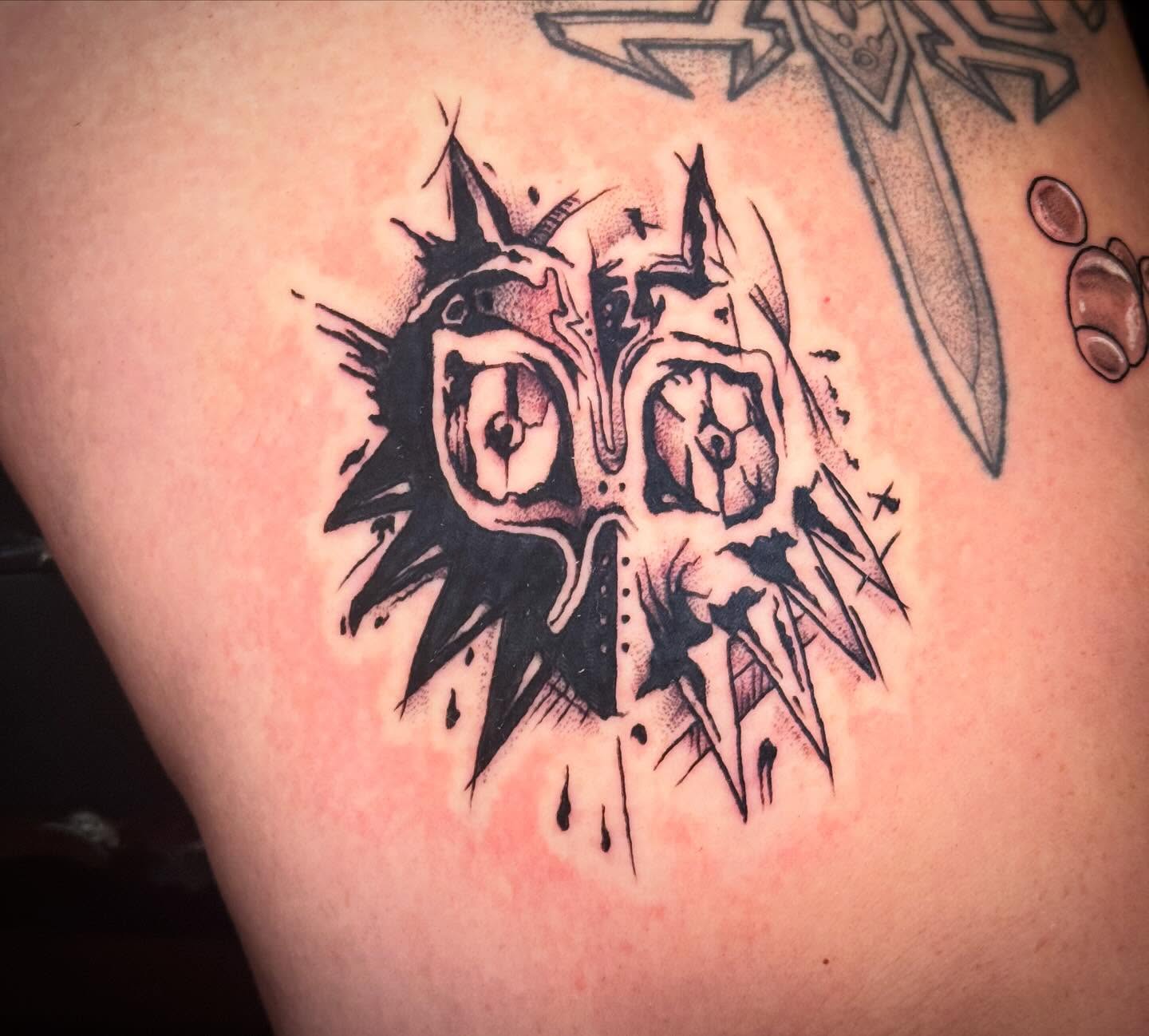 Tattoo by @luckyseventattoos — black_and_grey