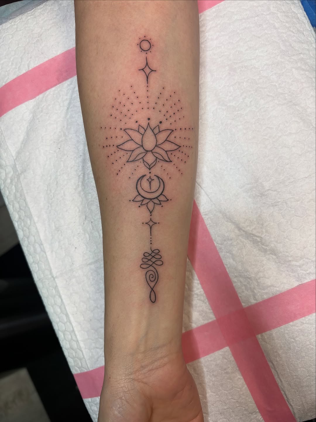 Tattoo by @bromintocheese — fine_line, dotwork