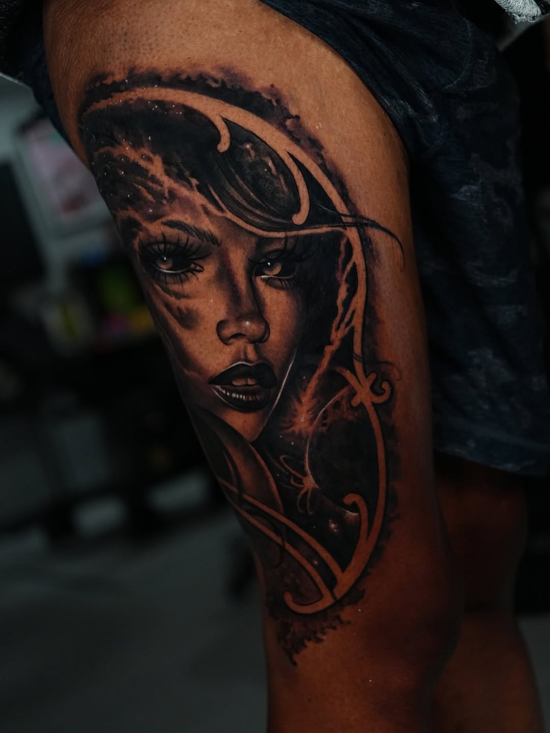 Tattoo by @creast4422 — realism, black_and_grey