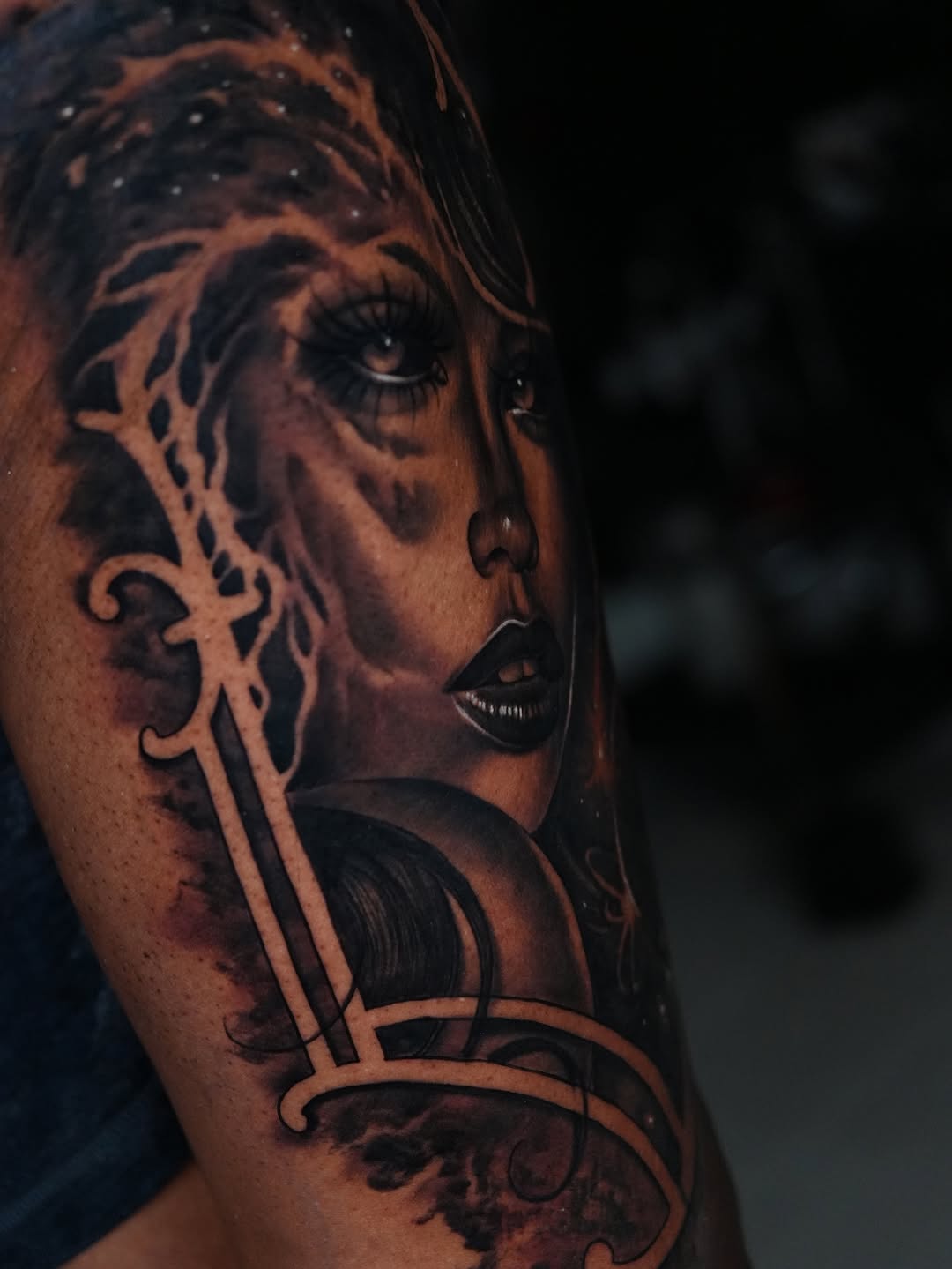 Tattoo by @creast4422 — realism, black_and_grey