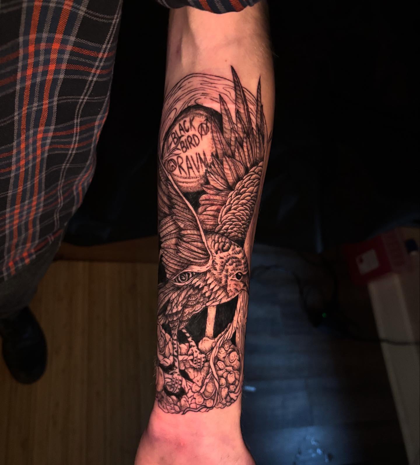 Tattoo by @k.shordon_tattooer — blackwork, illustrative