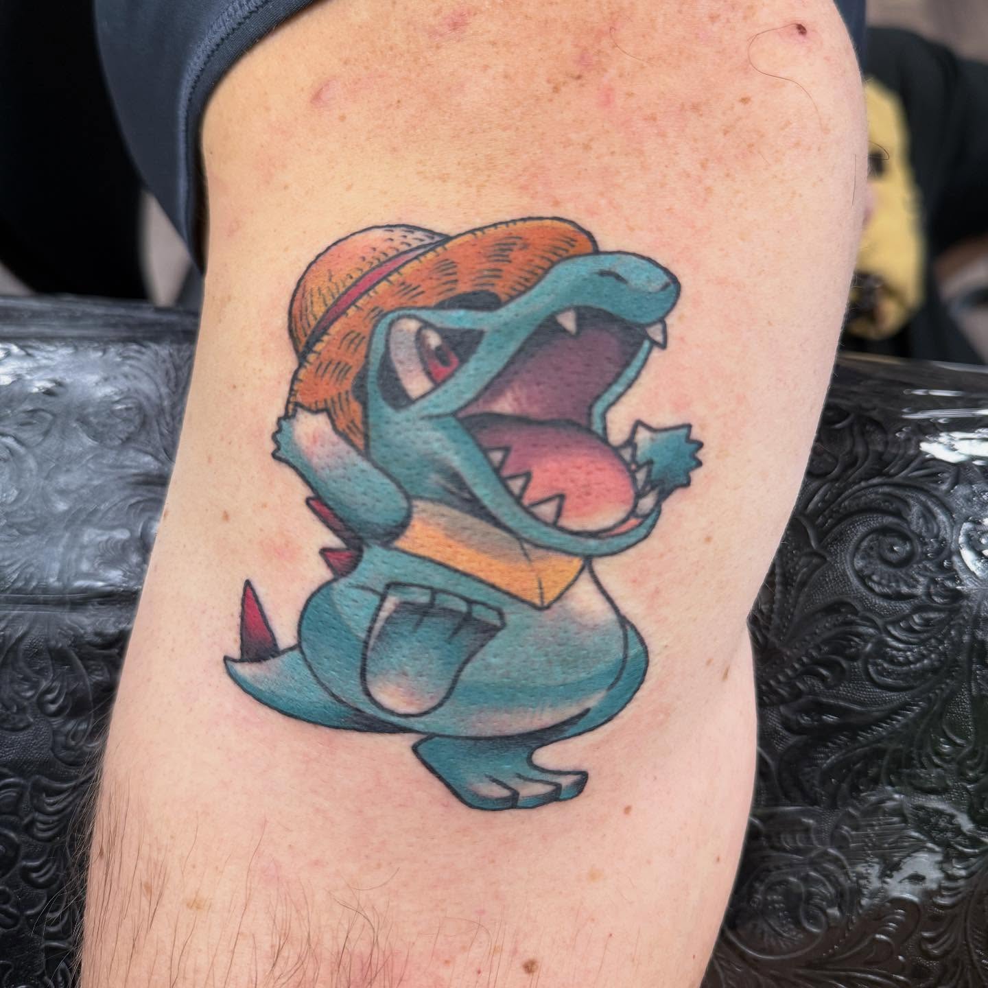 Squirtle new school tattoo on the forearm by Spencer Webb