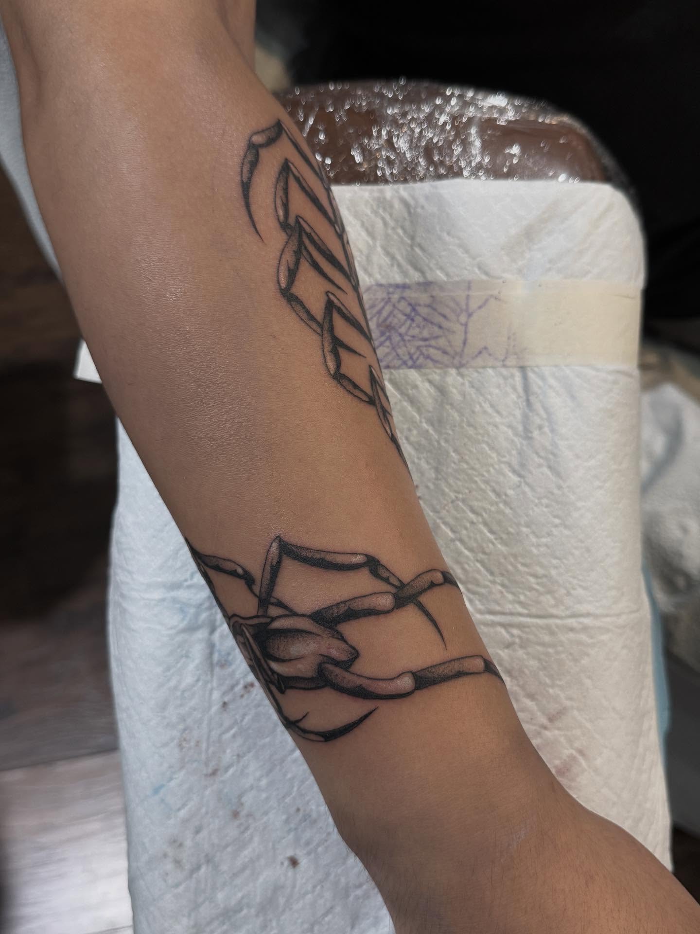 Tattoo by @welpfu — black_and_grey